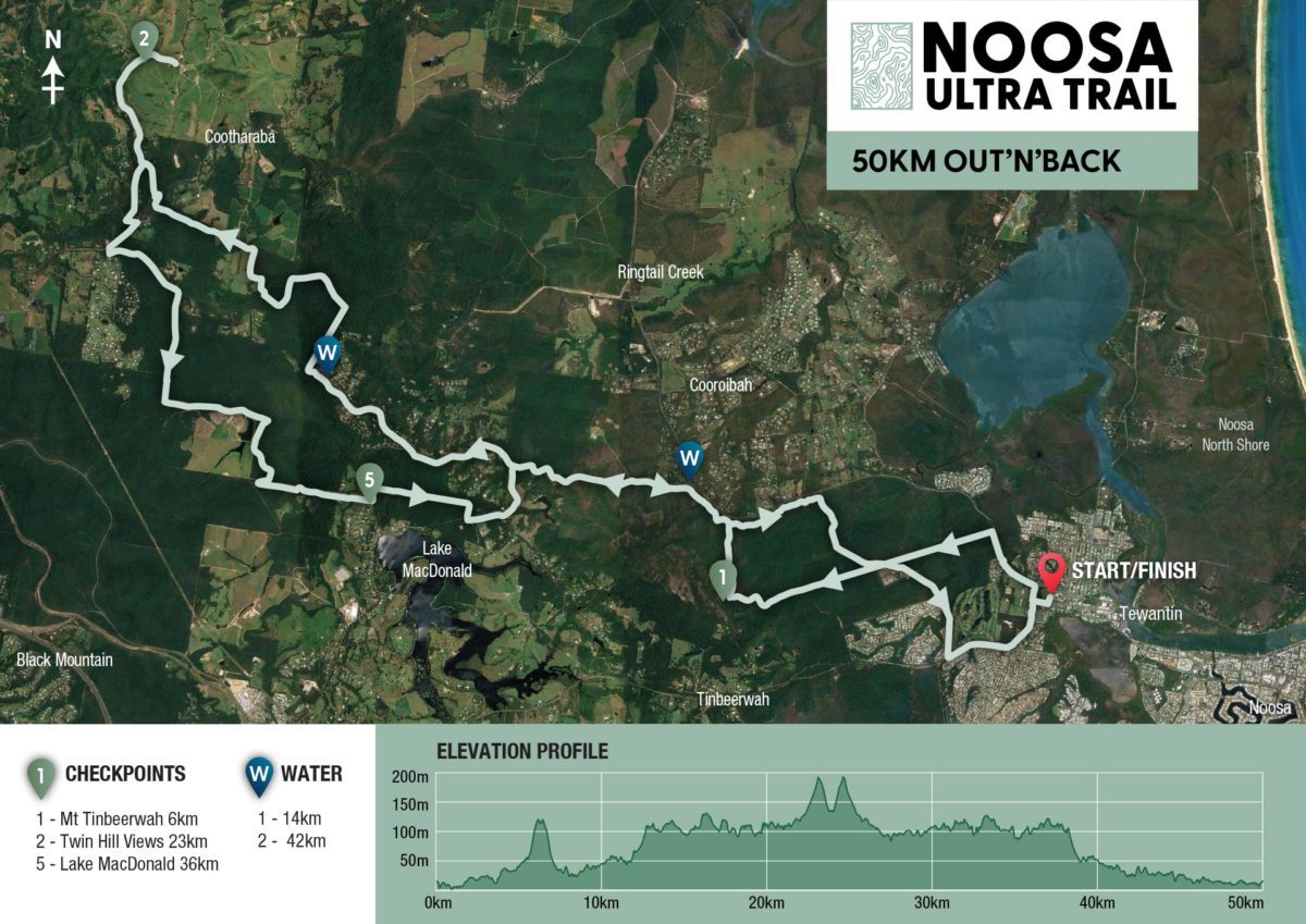 Noosaultratrail 50 Course Map V1