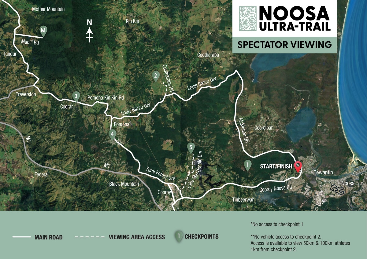 Noosaultratrail Spectators Map V3